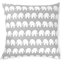 Los mejores  - Decoración Cojín Almohada Almohada de 80 cm x 80 cm Elefante gris